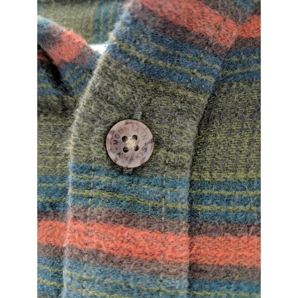 Mountain Khakis Horizontal Striped Mens Medium Long Sleeve Button Up Shirt - Picture 2 of 10